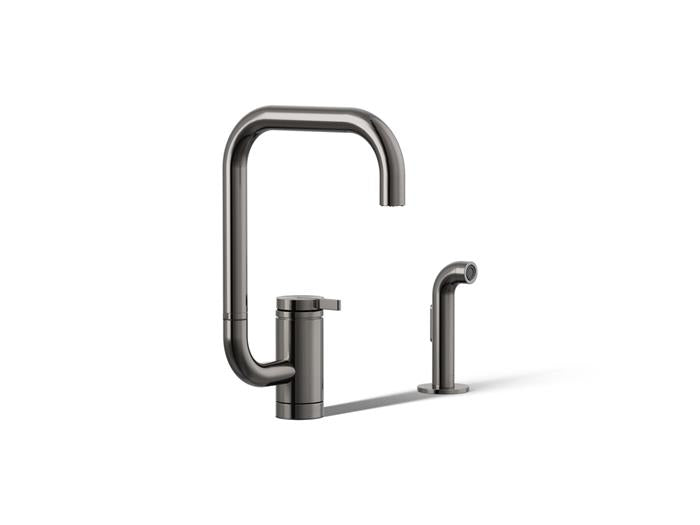 Kohler - Components Single-Handle Kitchen Faucets With Square Swing Spout And Side Sprayer