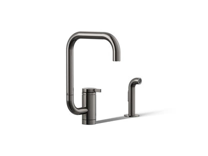 Kohler - Components Single-Handle Kitchen Faucets With Square Swing Spout And Side Sprayer