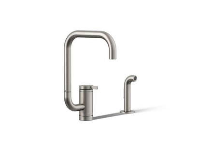 Kohler - Components Single-Handle Kitchen Faucets With Square Swing Spout And Side Sprayer