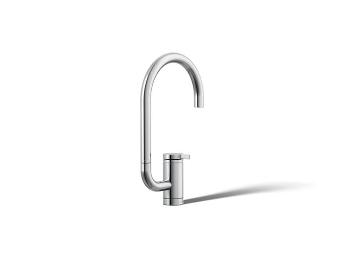 Kohler - Components Single-Handle Bar Sink Faucet With Two-Function Extended-Reach Arc Spout