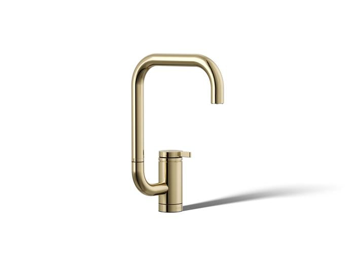 Kohler - Components Single-Handle Bar Sink Faucet With Two-Function Extended-Reach Square Spout