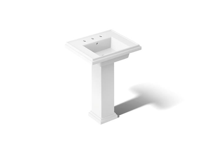 Kohler - Tresham 24 Inch Pedestal Lavatory, 8 Cc
