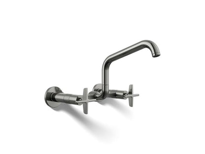 Kohler - Billet Wall-Mount Bridge Kitchen Faucet - Cross Handle Square