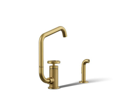 Kohler - Billet Single Handle Bar Faucet - Circle Handle Square