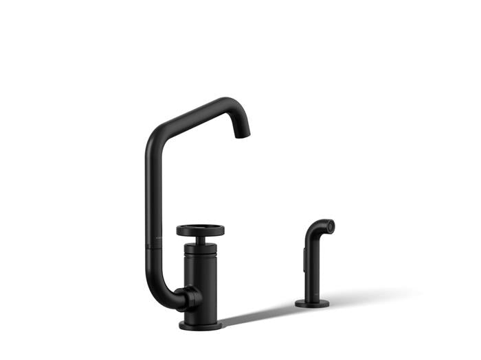 Kohler - Billet Single Handle Bar Faucet - Circle Handle Square