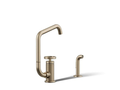 Kohler - Billet Single Handle Bar Faucet - Circle Handle Square