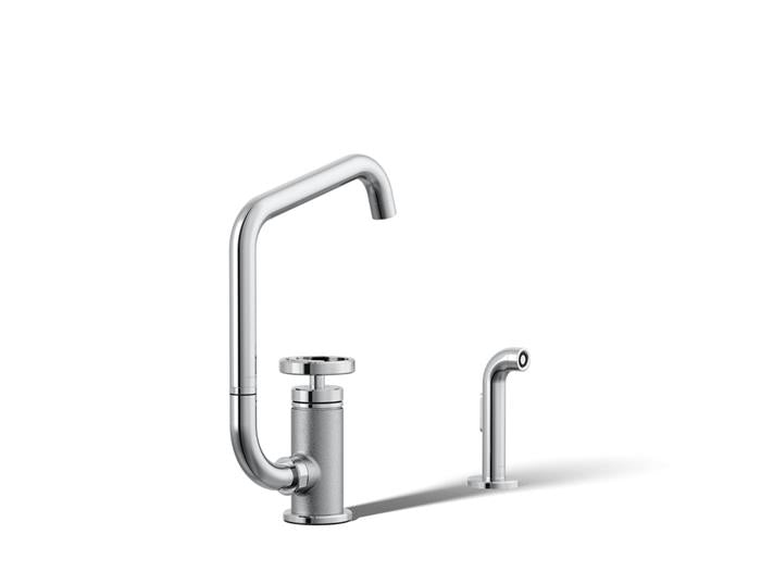 Kohler - Billet Single Handle Bar Faucet - Circle Handle Square