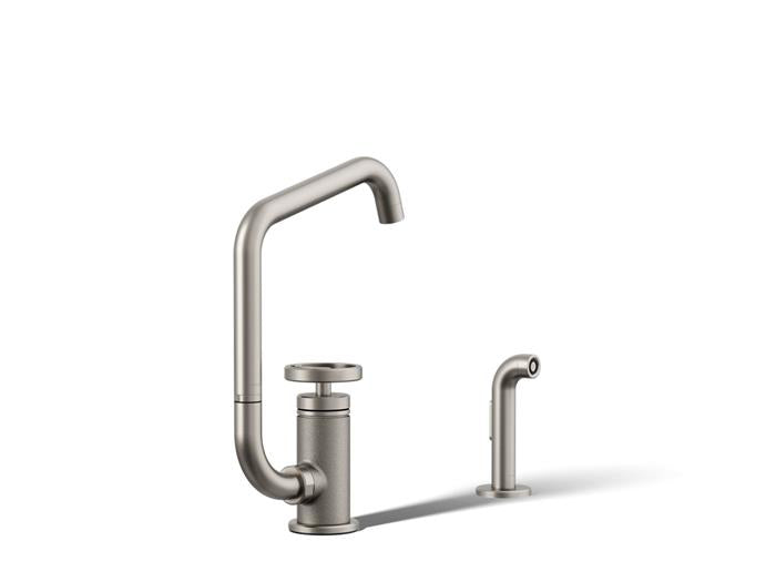 Kohler - Billet Single Handle Bar Faucet - Circle Handle Square
