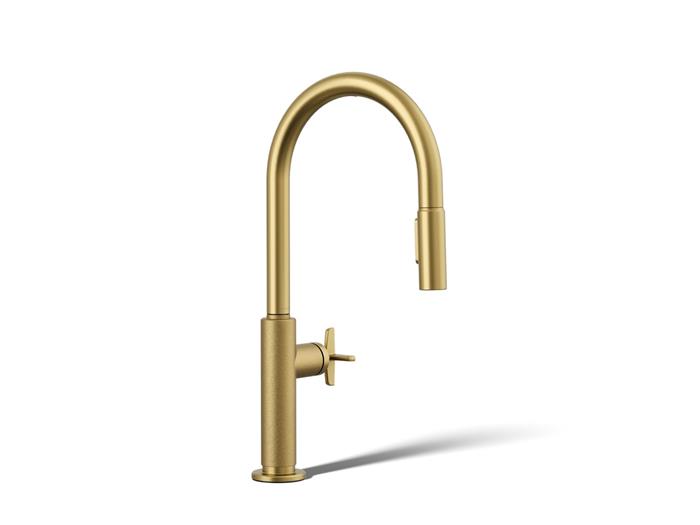 Kohler - Billet Pull-Down Kitchen Faucet - Cross Handle
