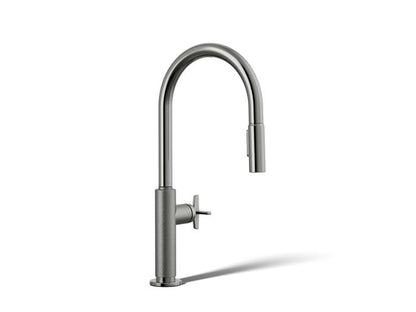 Kohler - Billet Pull-Down Kitchen Faucet - Cross Handle