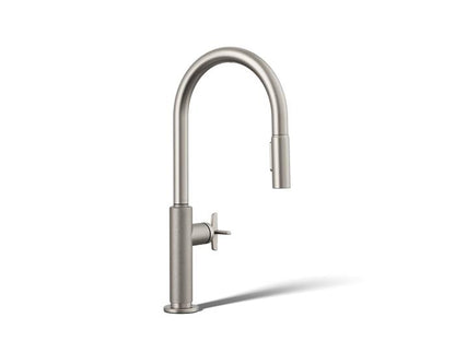 Kohler - Billet Pull-Down Kitchen Faucet - Cross Handle