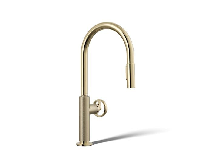 Kohler - Billet Pull-Down Kitchen Faucet - Circle Handle
