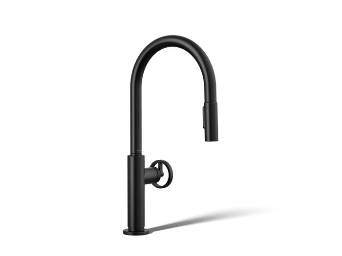 Kohler - Billet Pull-Down Kitchen Faucet - Circle Handle