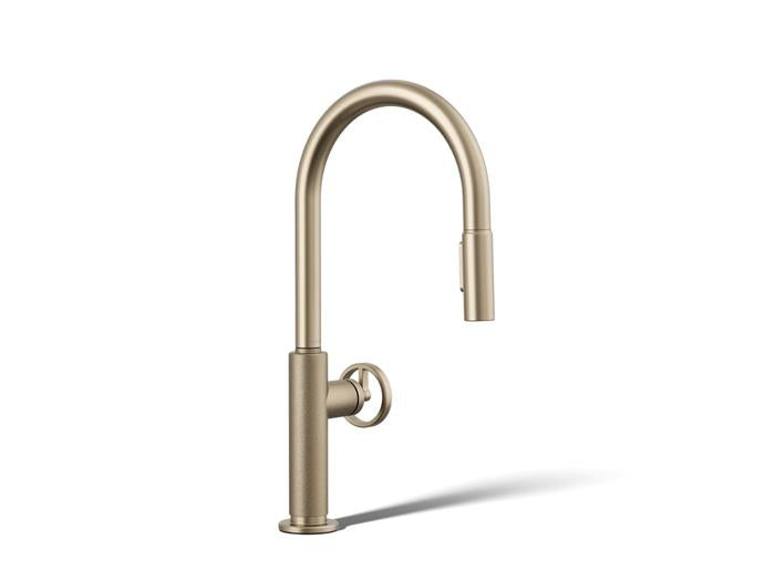 Kohler - Billet Pull-Down Kitchen Faucet - Circle Handle