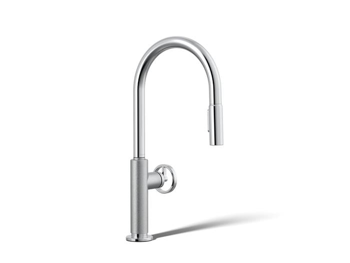 Kohler - Billet Pull-Down Kitchen Faucet - Circle Handle