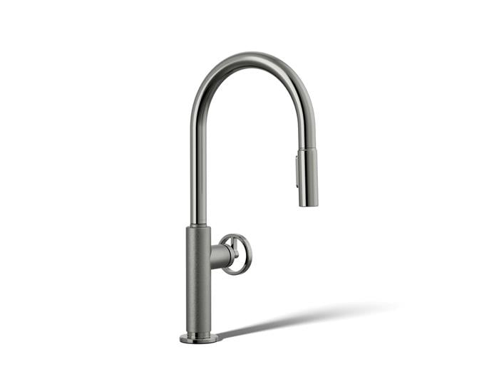 Kohler - Billet Pull-Down Kitchen Faucet - Circle Handle