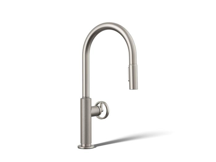 Kohler - Billet Pull-Down Kitchen Faucet - Circle Handle