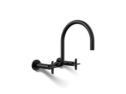 Kohler - Billet Wall-Mount Bridge Kitchen Faucet - Cross Handle