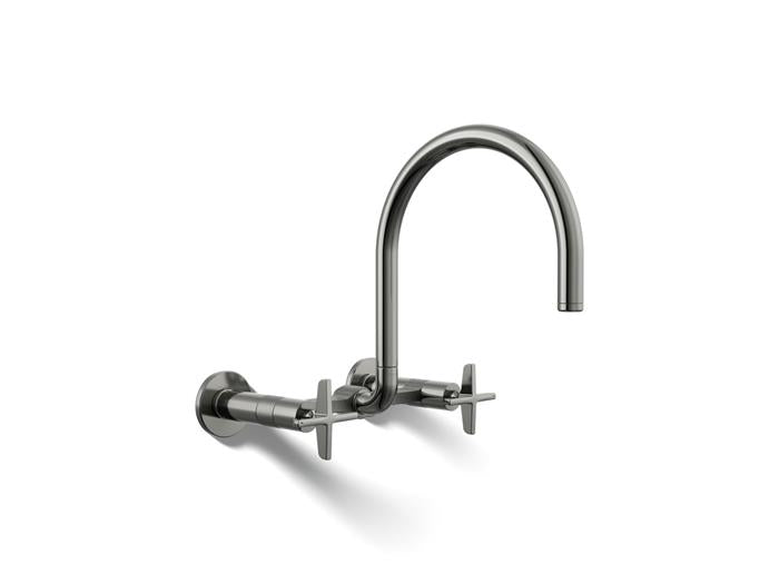 Kohler - Billet Wall-Mount Bridge Kitchen Faucet - Cross Handle