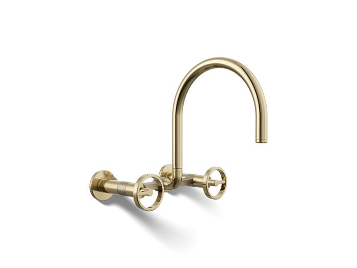 Kohler - Billet Wall-Mount Bridge Kitchen Faucet - Circle Handle