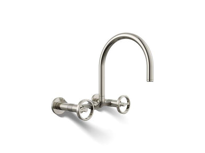 Kohler - Billet Wall-Mount Bridge Kitchen Faucet - Circle Handle