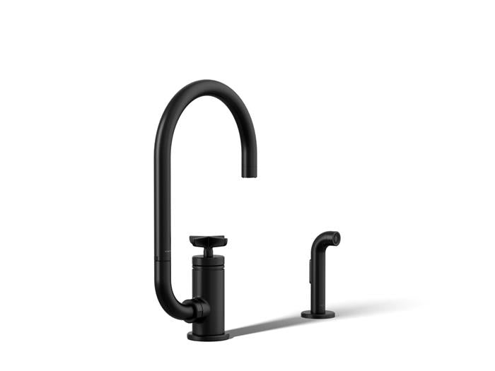 Kohler - Billet Single Handle Bar Faucet - Cross Handle