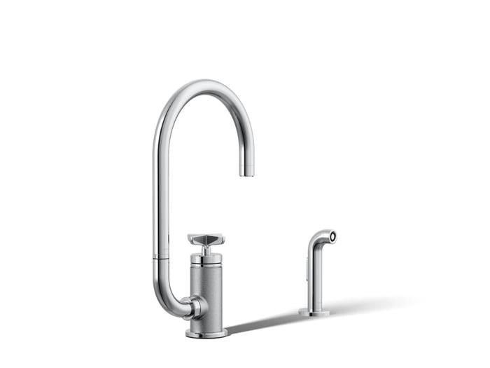 Kohler - Billet Single Handle Bar Faucet - Cross Handle