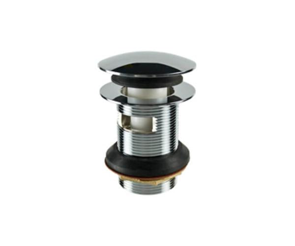 Mountain Plumbing - Dome Style EZ-Click™ Bath Tub Drain with Overflow (drain tube not included)