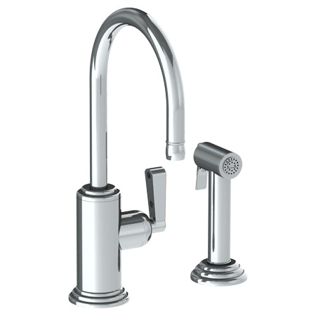 Watermark - Transitional Deck Mounted 2 Hole Kitchen Set - Includes Side Spray