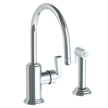 Watermark - Transitional Deck Mounted 2 Hole Kitchen Set - Includes Side Spray