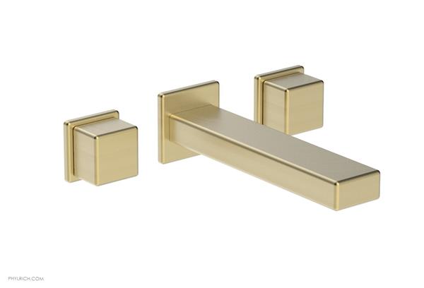 Phylrich - Mix Wall Lavatory Set - Cube Handles