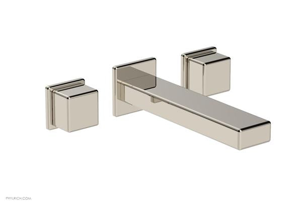 Phylrich - Mix Wall Lavatory Set - Cube Handles