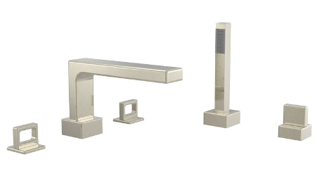 Phylrich - Mix Deck Tub Set W/Handshower Trim Only Ring Handles