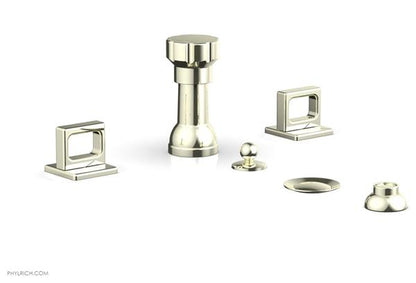 Phylrich - Mix 4 Hole Bidet Set - Ring Handles