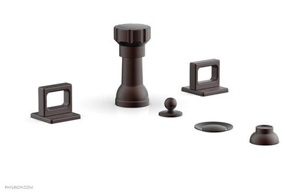 Phylrich - Mix 4 Hole Bidet Set - Ring Handles