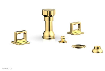Phylrich - Mix 4 Hole Bidet Set - Ring Handles