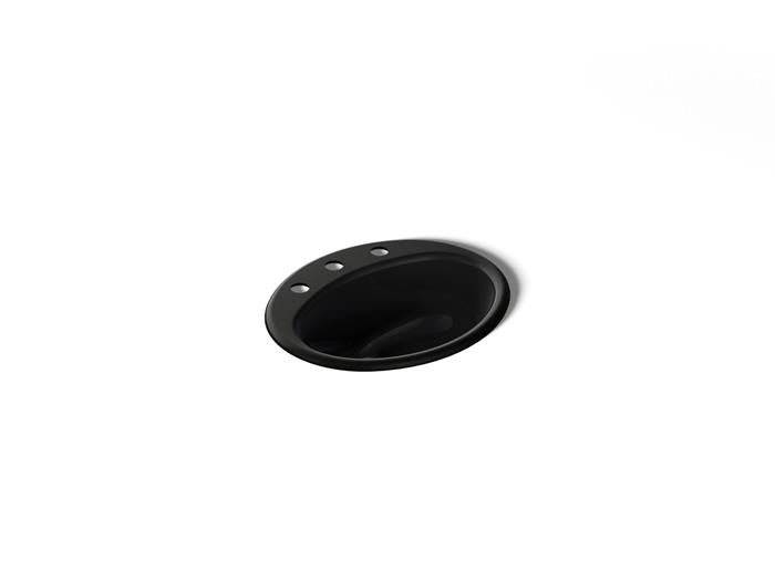 Kohler - Farmington 19-1/4 Inch Oval Drop-In Bathroom Sink - 8Cc Holes