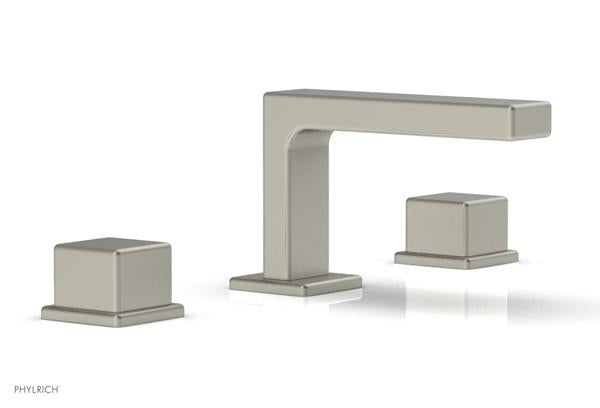 Phylrich - Mix Widespread Faucet Low Spout - Cube Handles