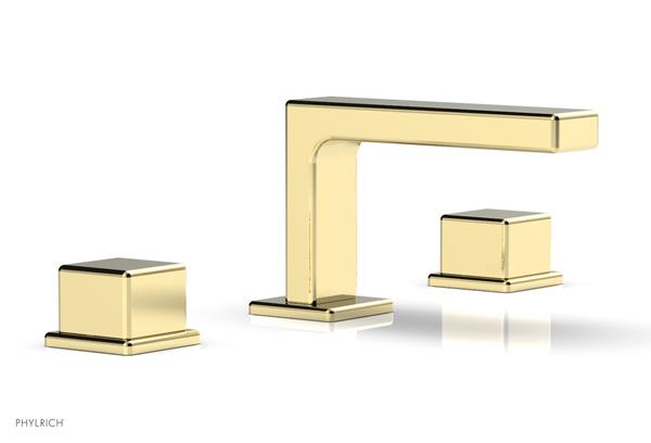 Phylrich - Mix Widespread Faucet Low Spout - Cube Handles