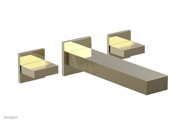 Phylrich - Stria Wall Lavatory Set - Blade Handle