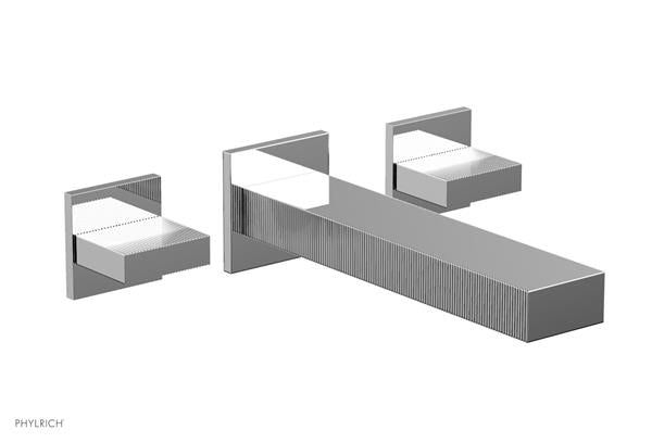 Phylrich - Stria Wall Lavatory Set - Blade Handle