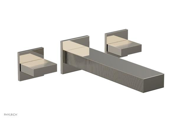 Phylrich - Stria Wall Lavatory Set - Blade Handle