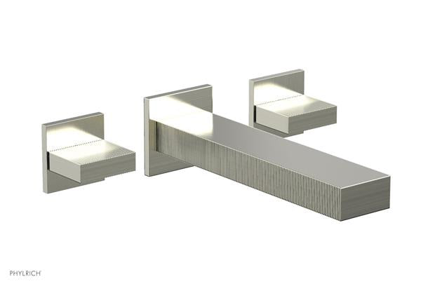 Phylrich - Stria Wall Lavatory Set - Blade Handle