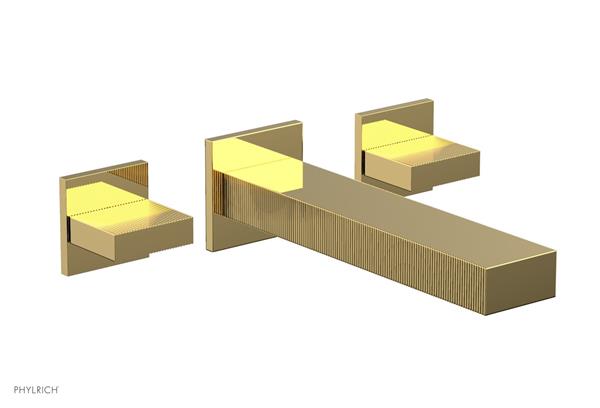 Phylrich - Stria Wall Lavatory Set - Blade Handle