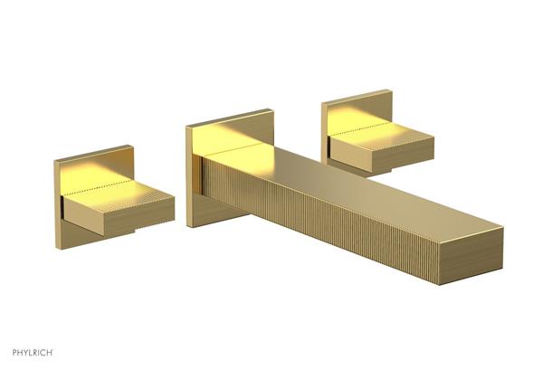 Phylrich - Stria Wall Lavatory Set - Blade Handle