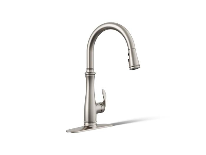 Kohler - Bellera Touchless Pull-Down Kitchen Sink Faucet With Three-Function Sprayhead
