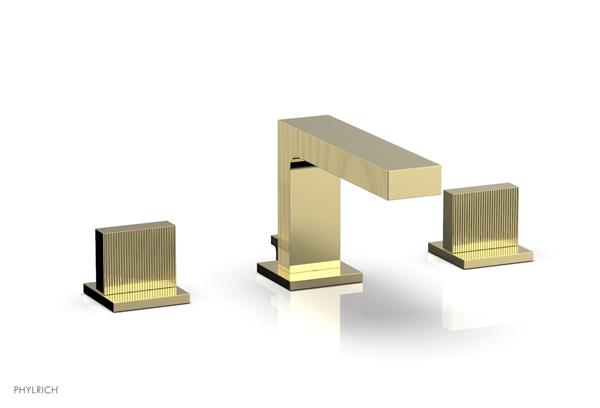 Phylrich - Stria Widespread Faucet Low Spout - Blade Handles