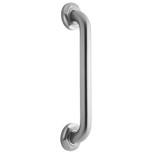 Jaclo - 24 Inch Deluxe Grab Bar with Contemporary Hex Flange