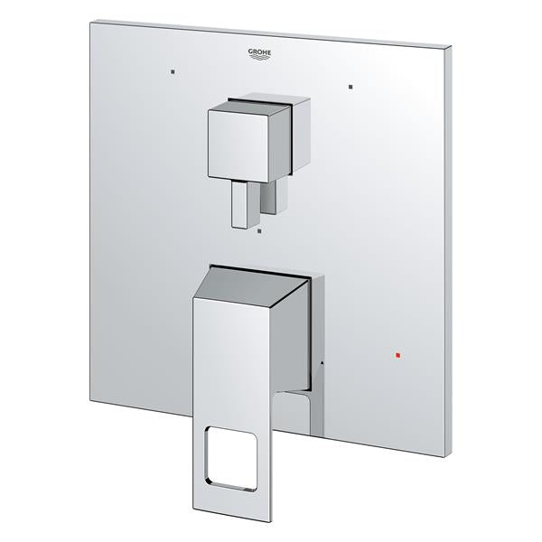 Grohe - Eurocube Pressure Balance Valve Trim With 3-Way Diverter With Cartridge