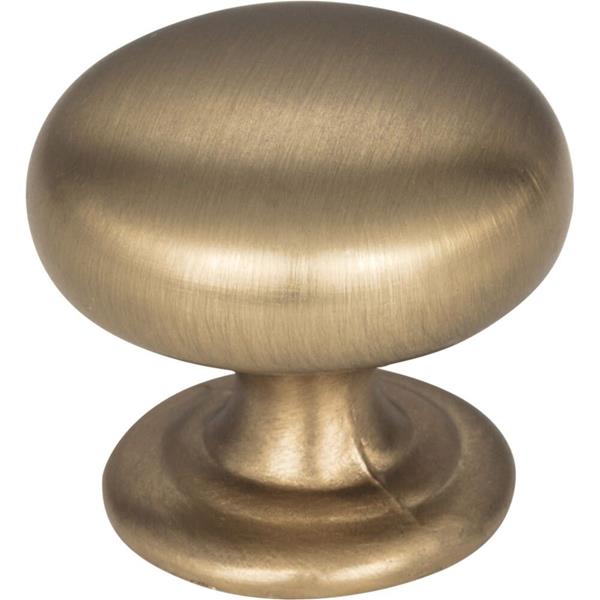 Elements - 1-1/4 Inch Diameter Dark Bronze Florence Cabinet Mushroom Knob